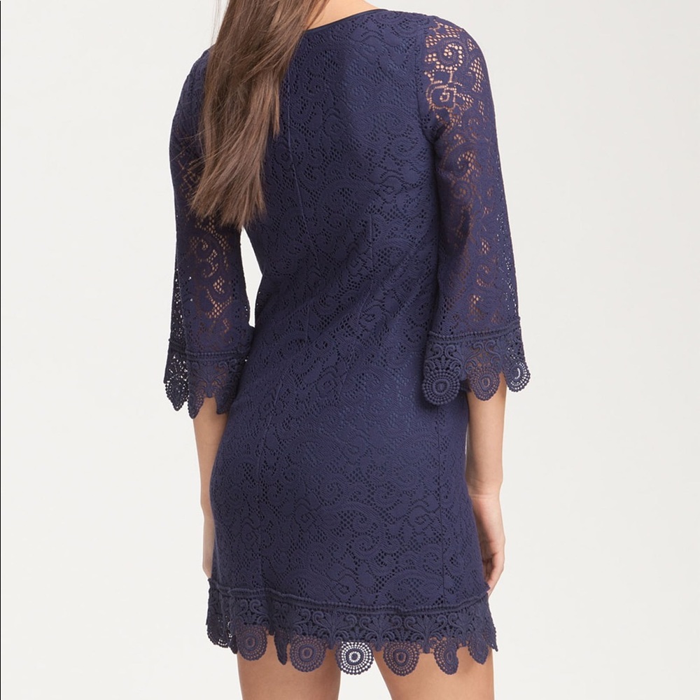 Laundry by Shelli Segal Shift Overlay dress
